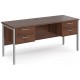 Maestro H Frame Shallow Desk with Twin Pedestal